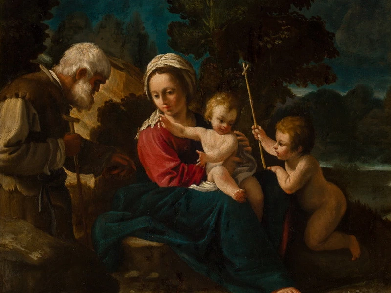 1578-Bartolomeo Schedoni - La Sacra Famiglia con San Giovannino - Galleria Nazionale di Praga